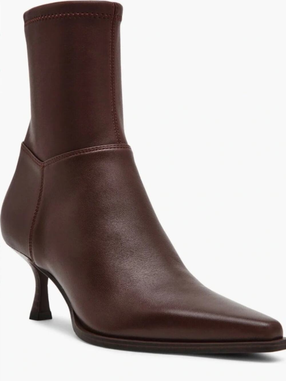 Steve Madden Stasia Pointed Toe Boots 10 NWOT Dark Brown Leather